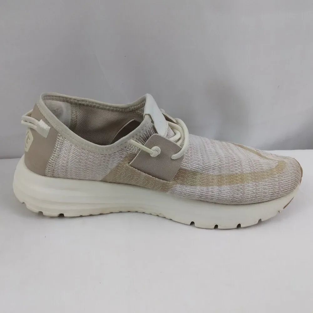 Hey Dude Sirocco Slip On Shoes Sneakers Neutral Beige Comfort Casual Women's 7